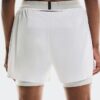 Damă 3″ Performance 2/1 Shorts Alb | Ghețar