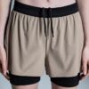 Damă 3″ Performance 2/1 Shorts Cinder | Black