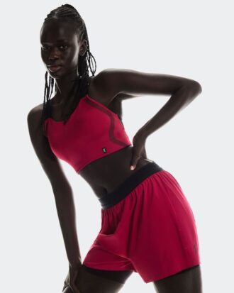 Damă 3″ Performance 2/1 Shorts Grenadine | Negru