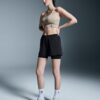 Damă 3″ Performance 2/1 Shorts Negru