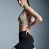 Damă 3″ Performance 2/1 Shorts Negru