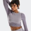 Damă Studio Knit Long-T Crop Damă Studio Knit Long-T Crop