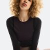 Damă Studio Knit Long-T Crop Damă Studio Knit Long-T Crop