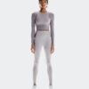 Damă Studio Knit Long-T Crop Damă Studio Knit Long-T Crop